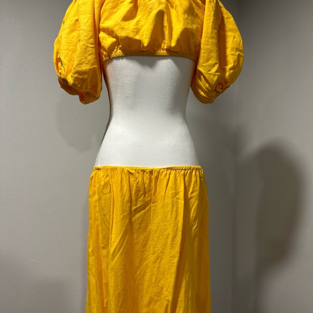 Anthropologie Farm Rio Woman’s off the shoulder Knotted midi dress size XS - Picture 3 of 10